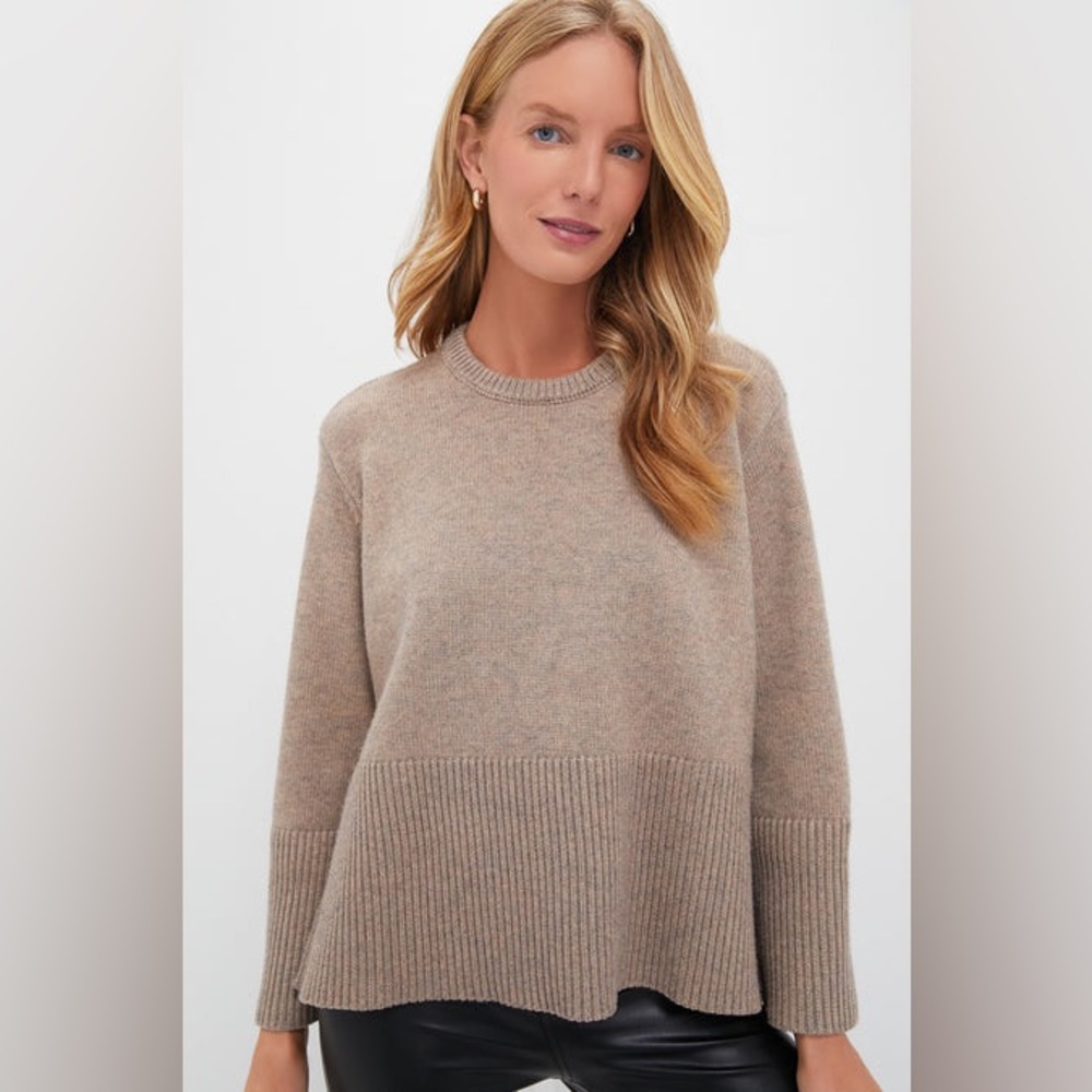 Pomander Place Brown Carrington‎ Wide Sleeve Crewneck Knit Sweater sz small READ